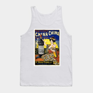 Vintage Advertising Poster Veritable China China Liqueur de Dessert 1902 Tank Top